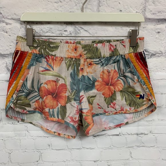 Aviator Nation Shorts Aviator Nation Kauai Floral 5 Stripe Flex